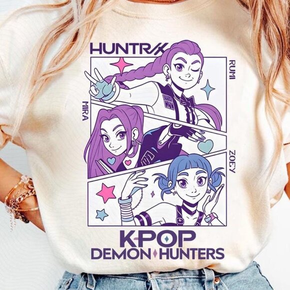 Shirts Kpop Demon Hunters Girls Shirt Kpop Demon Hunter Merch